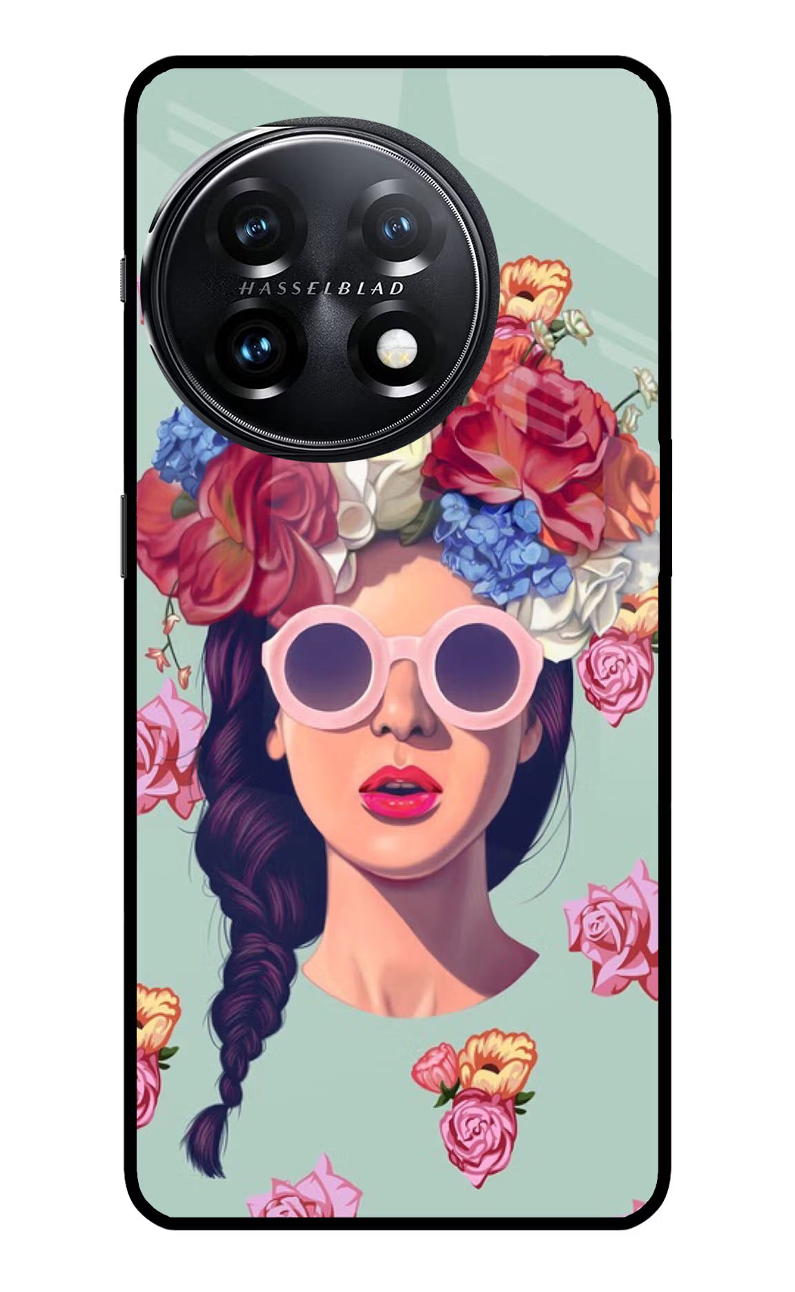 Pretty Girl OnePlus 11 5G Glass Case Back Cover by Casekaro