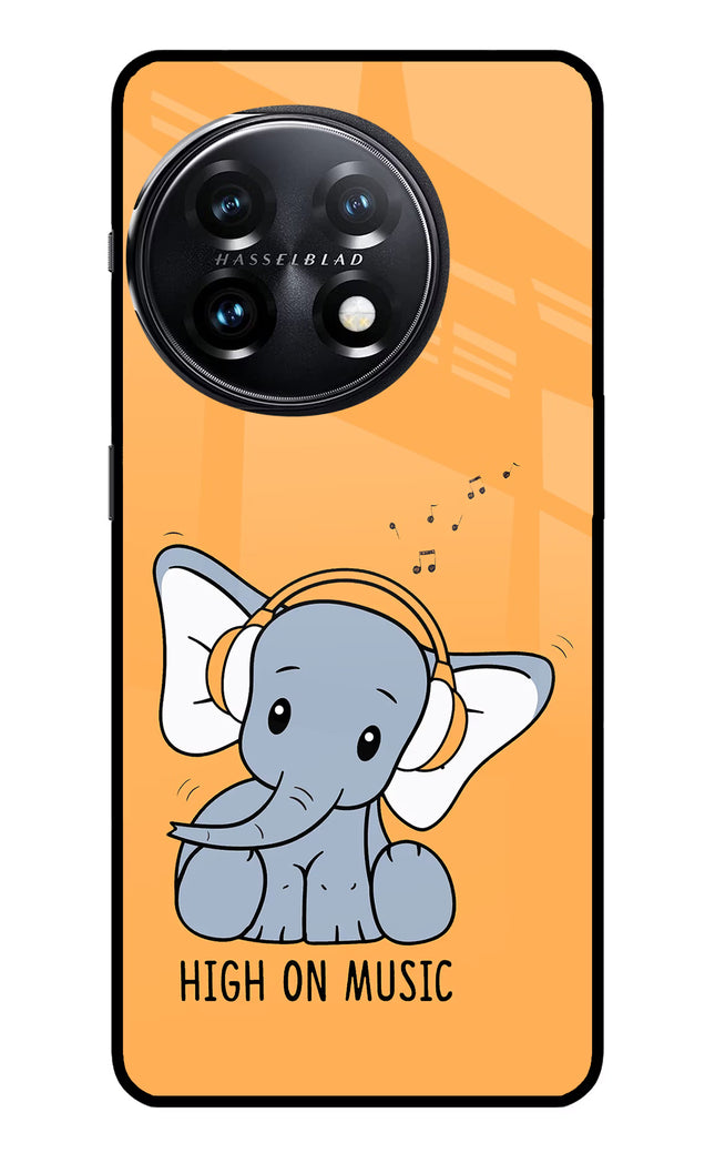 High On Music OnePlus 11 5G Glass Case