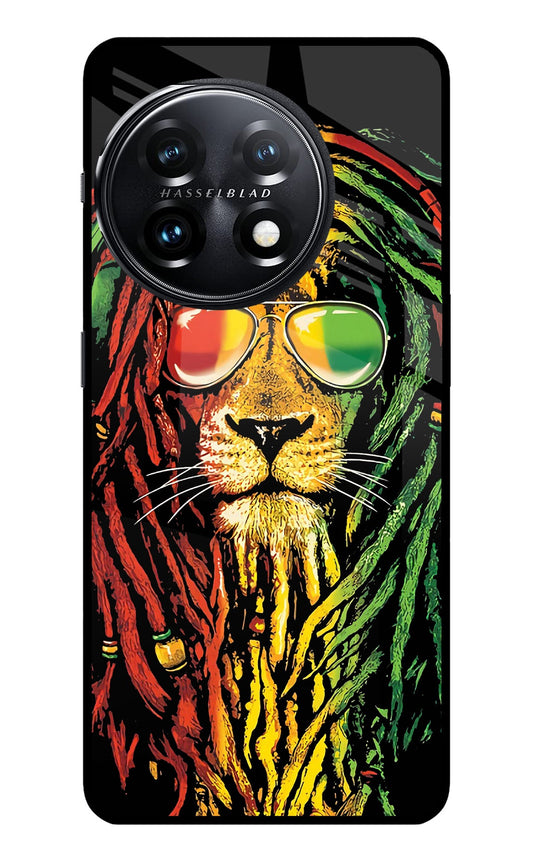 Rasta Lion OnePlus 11 5G Glass Case