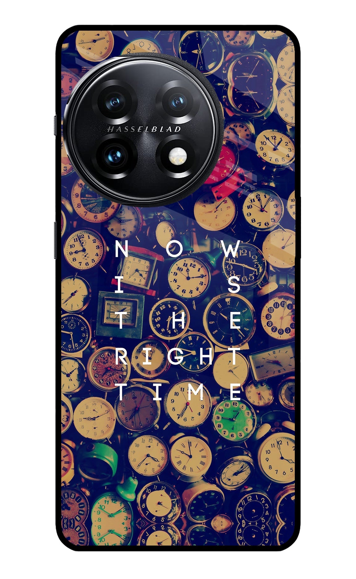 Now is the Right Time Quote OnePlus 11 5G Glass Case