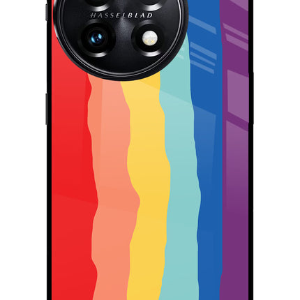 Rainbow OnePlus 11 5G Glass Case
