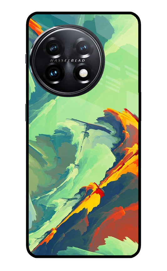 Paint Art OnePlus 11 5G Glass Case