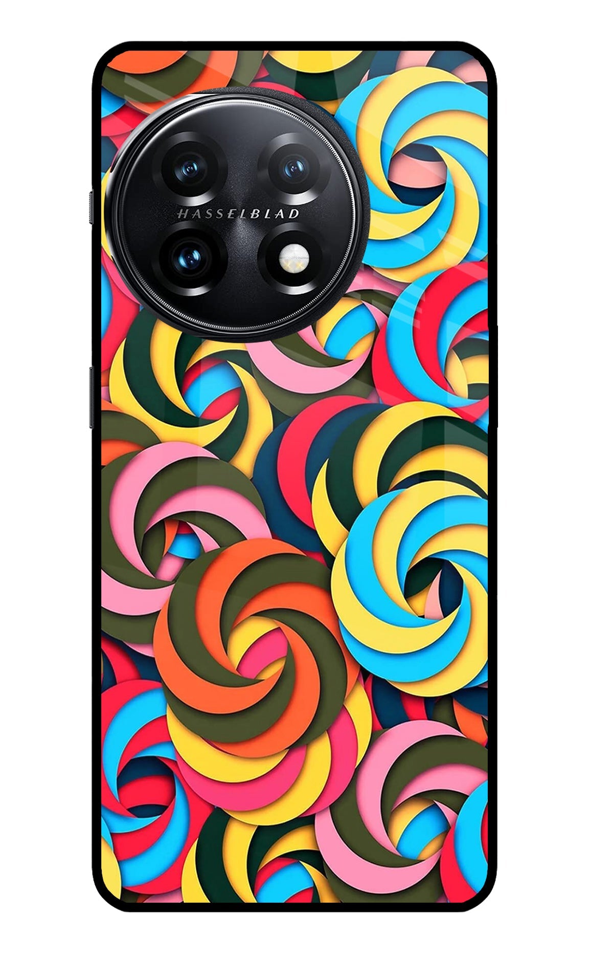 Spiral Pattern OnePlus 11 5G Glass Case