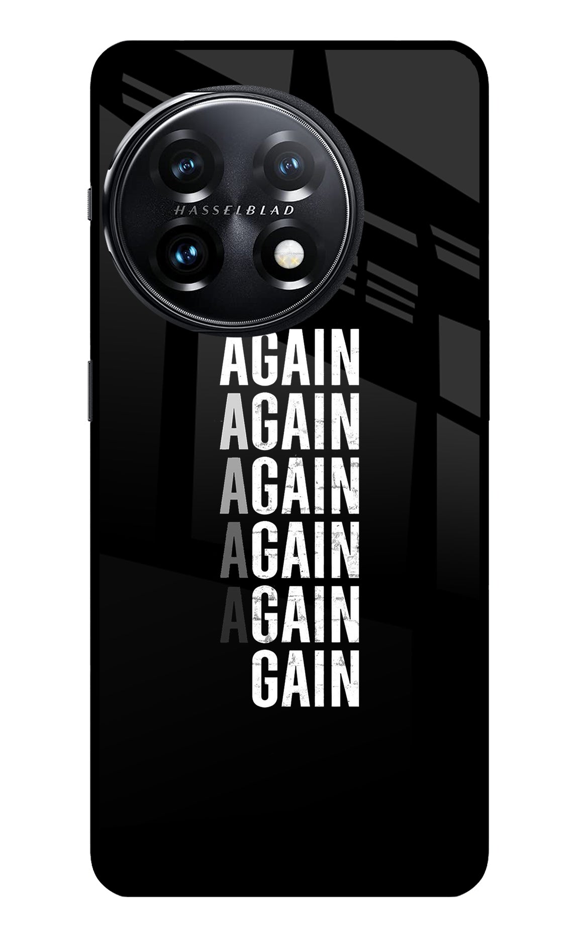 Again Again Gain OnePlus 11 5G Glass Case