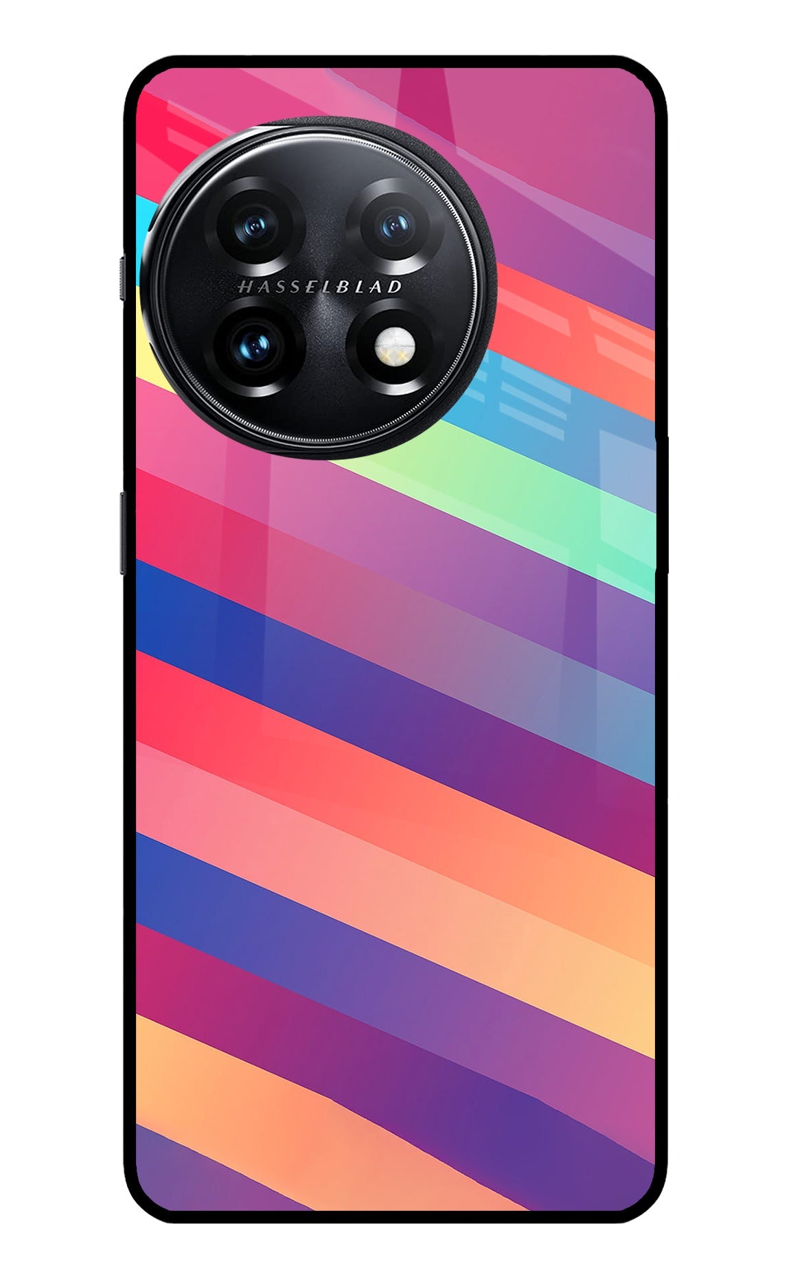 Stripes color OnePlus 11 5G Glass Case