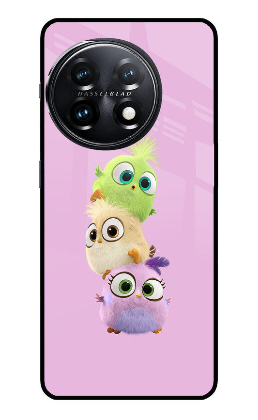 Cute Little Birds OnePlus 11 5G Glass Case