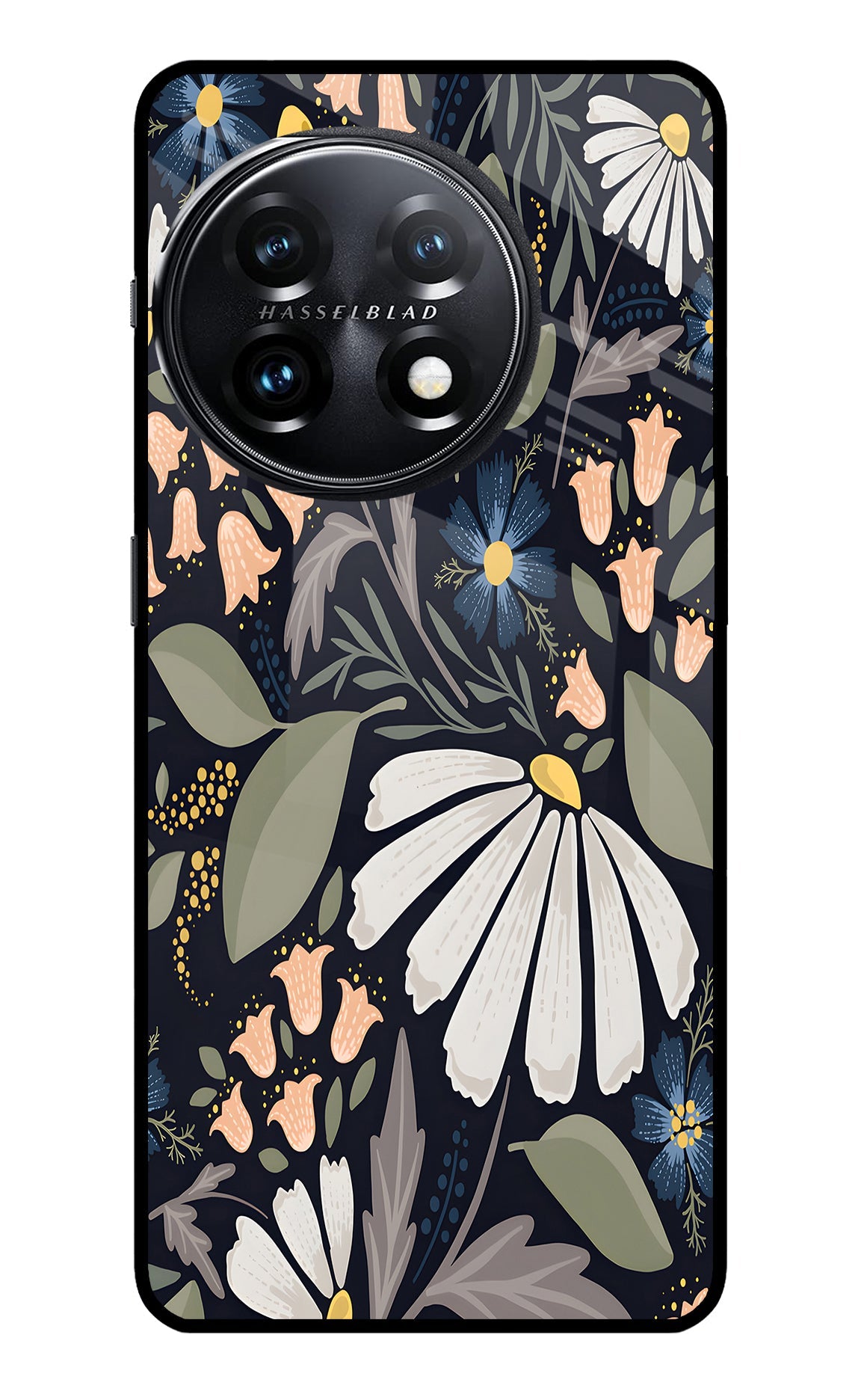 Flowers Art OnePlus 11 5G Glass Case