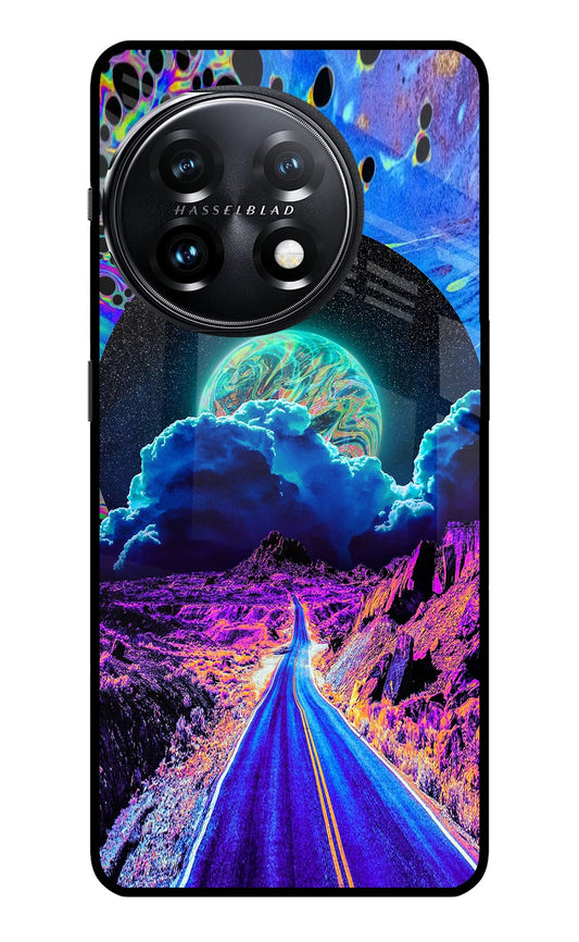 Psychedelic Painting OnePlus 11 5G Glass Case