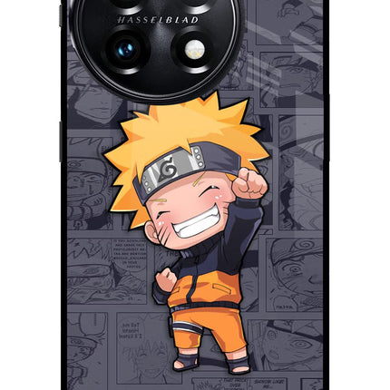 Chota Naruto OnePlus 11 5G Glass Case Back Cover by Casekaro