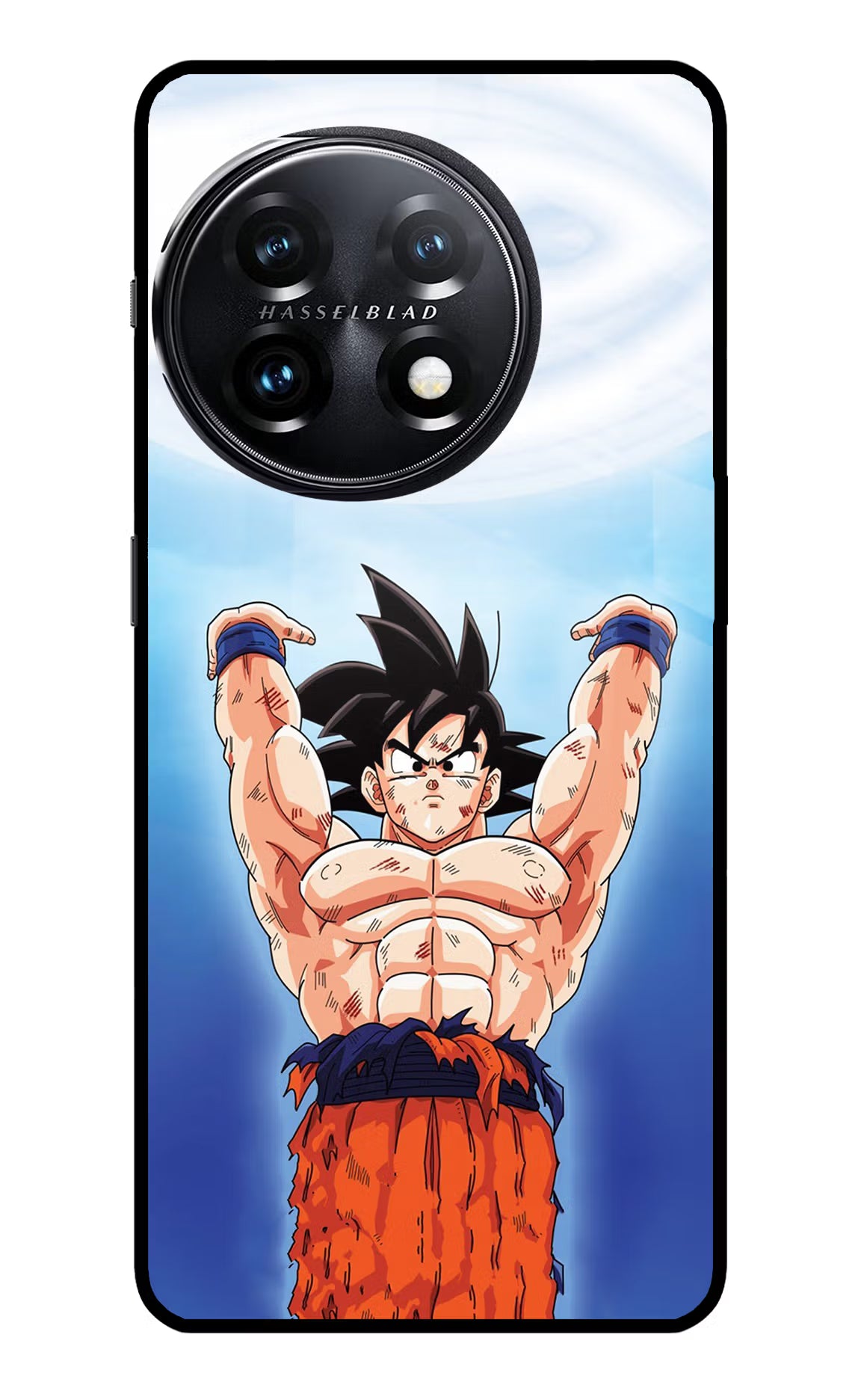 Goku Power OnePlus 11 5G Glass Case Back Cover by Casekaro