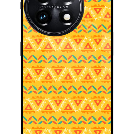 Tribal Pattern OnePlus 11 5G Glass Case