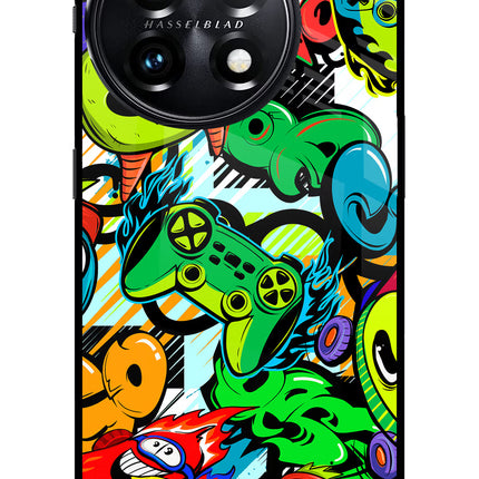 Game Doodle OnePlus 11 5G Glass Case
