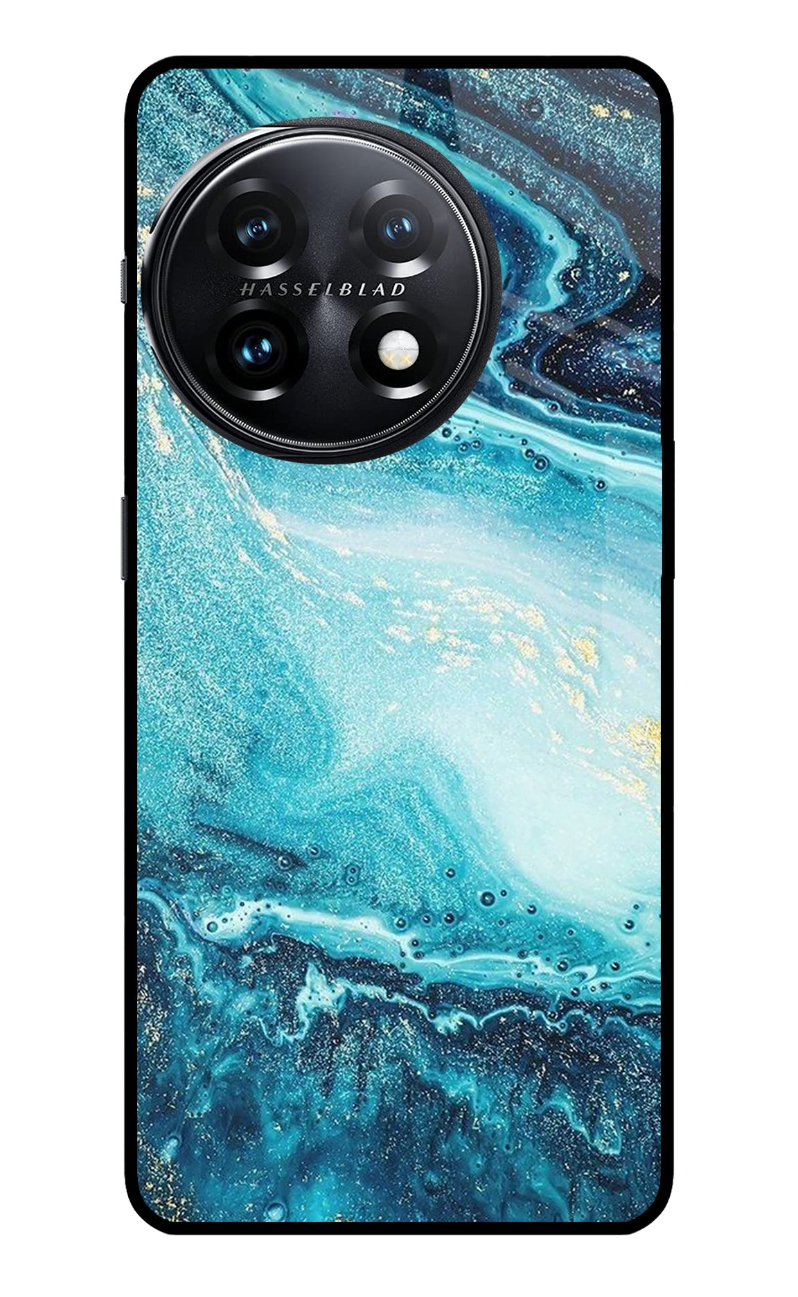 Blue Glitter Marble OnePlus 11 5G Back Cover