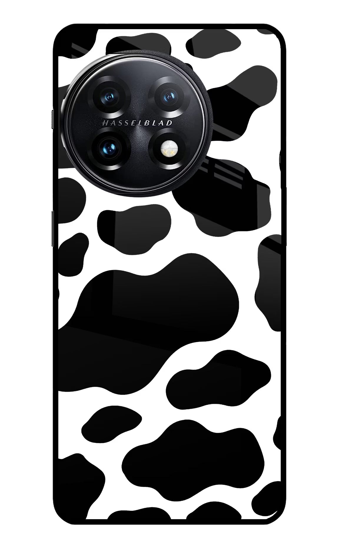 Cow Spots OnePlus 11 5G Glass Case Back Cover by Casekaro
