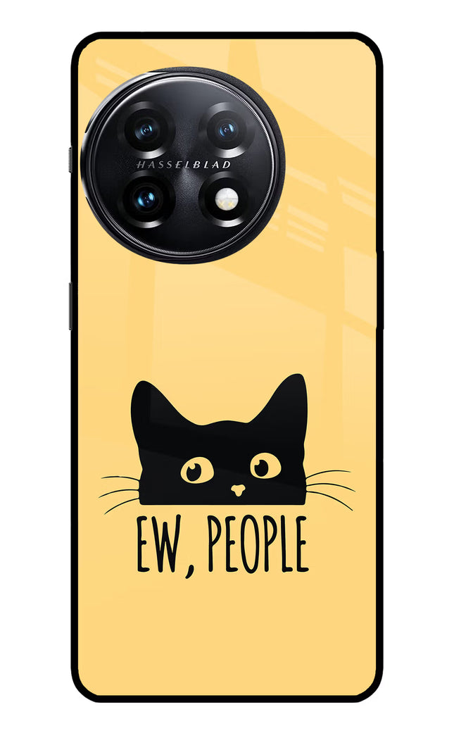 Ew People Catitude OnePlus 11 5G Glass Case