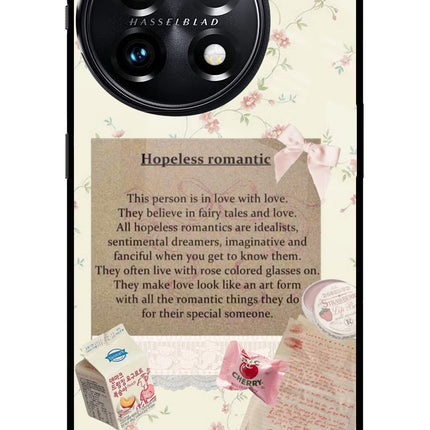 Hopeless Romantic OnePlus 11 5G Glass Case