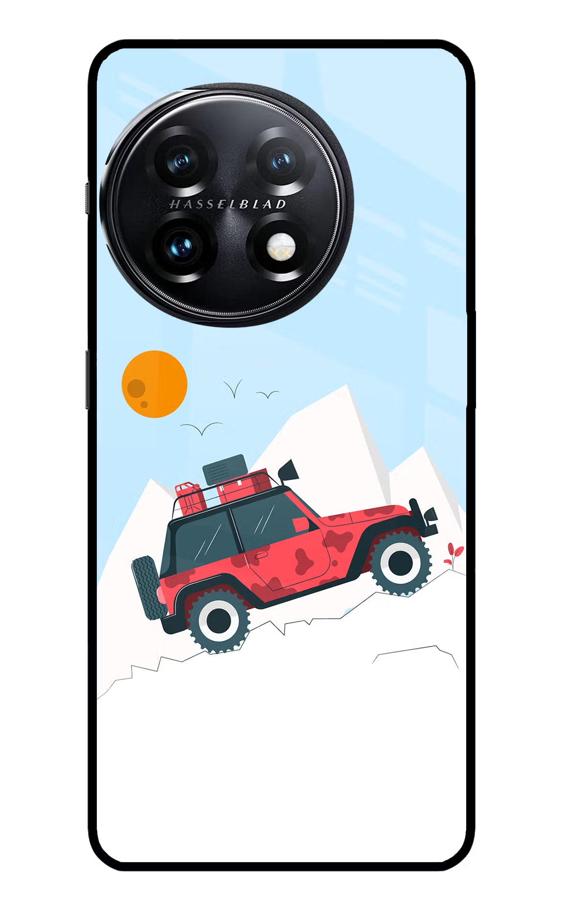 Mountain Trail Beast OnePlus 11 5G Glass Case Back Cover by Casekaro