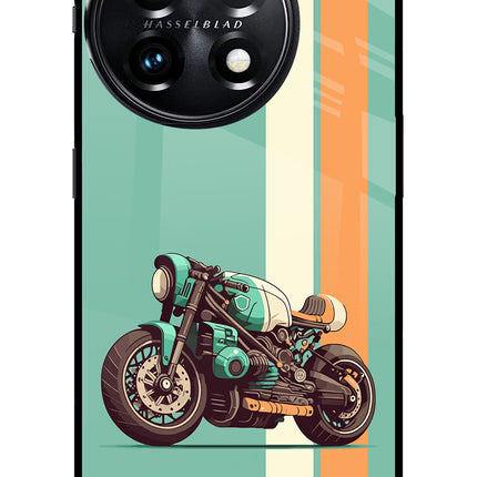 Striped Moto Drift OnePlus 11 5G Glass Case