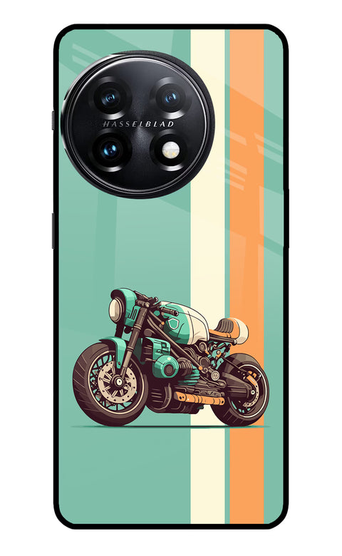 Striped Moto Drift OnePlus 11 5G Glass Case