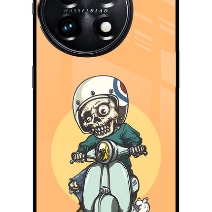 Undead Biker OnePlus 11 5G Glass Case