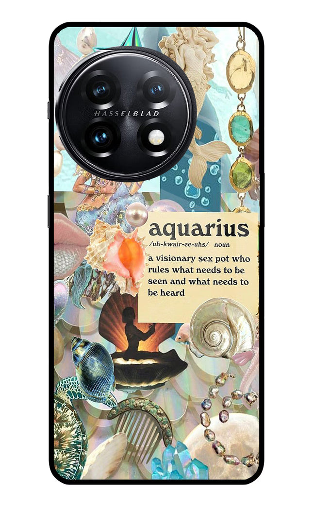 Aquarius Zodiac OnePlus 11 5G Glass Case