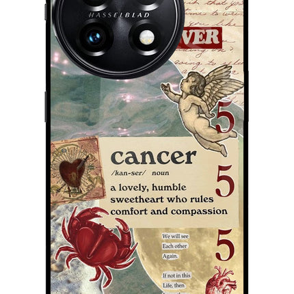 Cancer Zodiac OnePlus 11 5G Glass Case