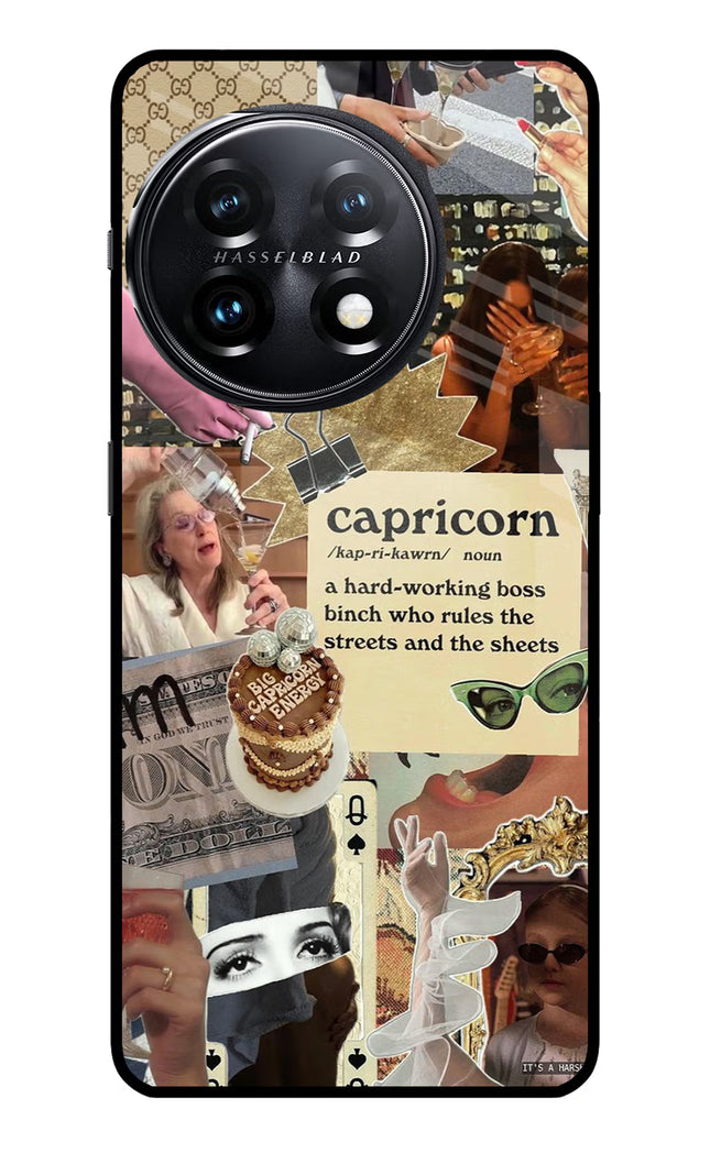 Capricorn Zodiac OnePlus 11 5G Glass Case