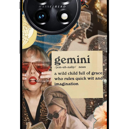 Gemini Zodiac OnePlus 11 5G Glass Case