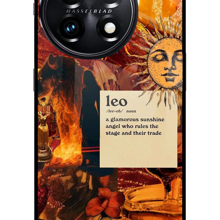 Leo Zodiac OnePlus 11 5G Glass Case