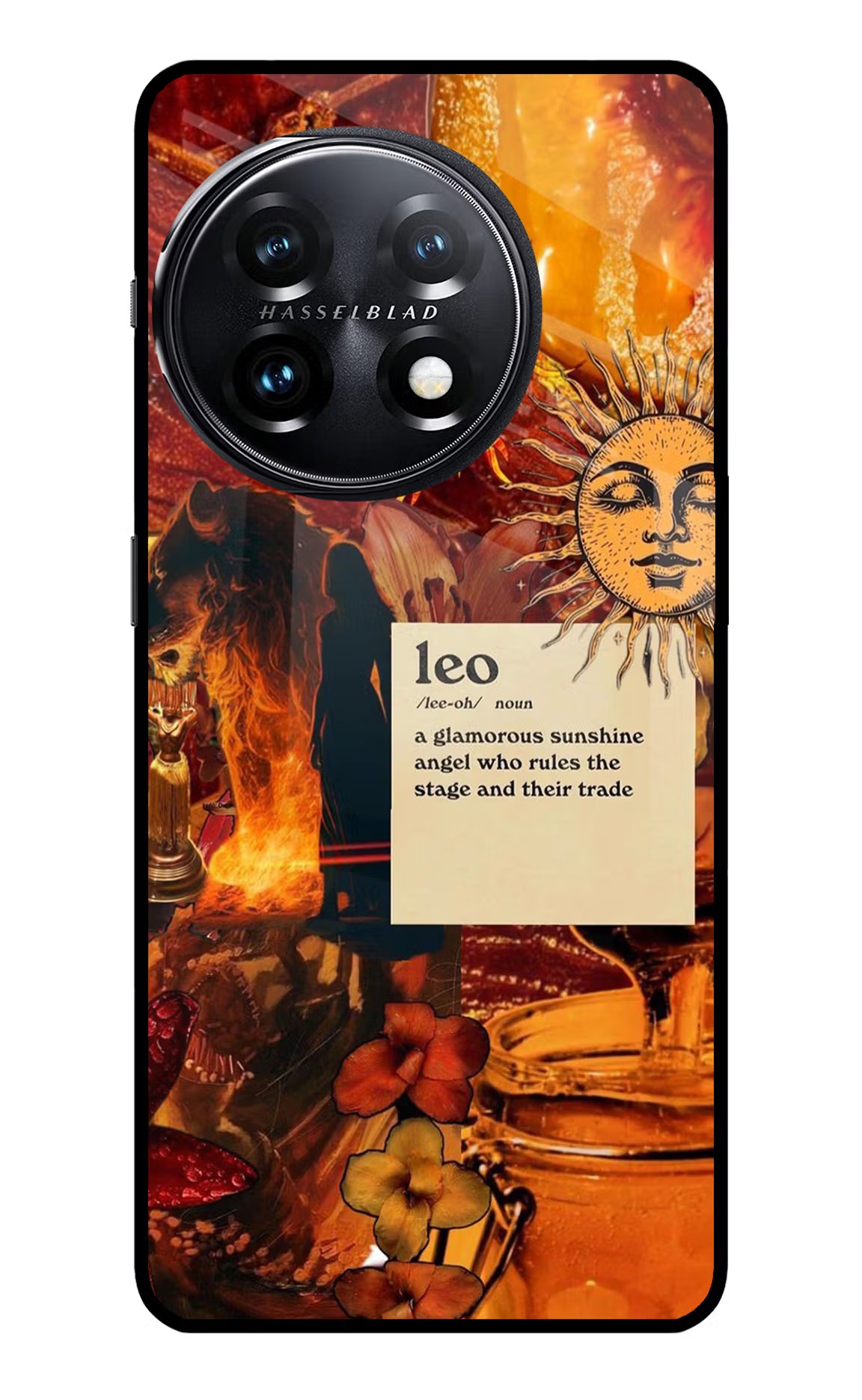 Leo Zodiac OnePlus 11 5G Glass Case