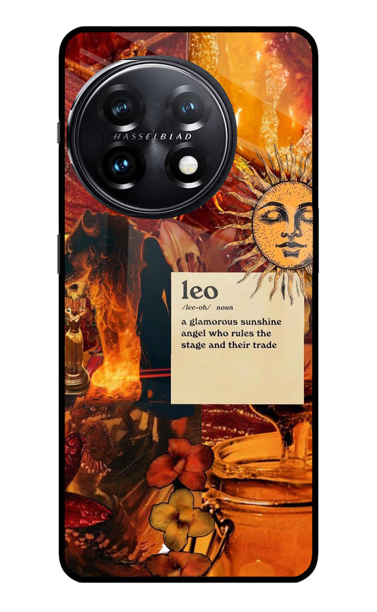 Leo Zodiac OnePlus 11 5G Glass Case