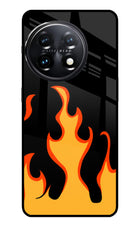 Fired Up – Black OnePlus 11 5G Glass Case