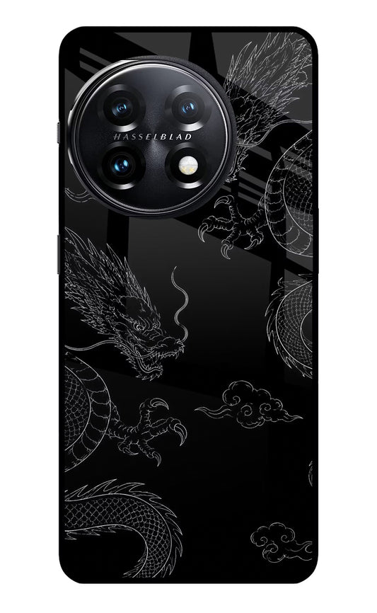 Twin Dragons OnePlus 11 5G Glass Case