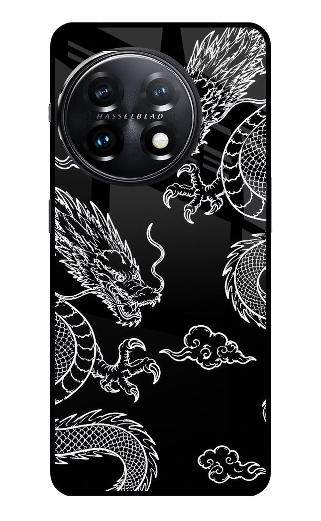 Twin Dragons OnePlus 11 5G Glass Case