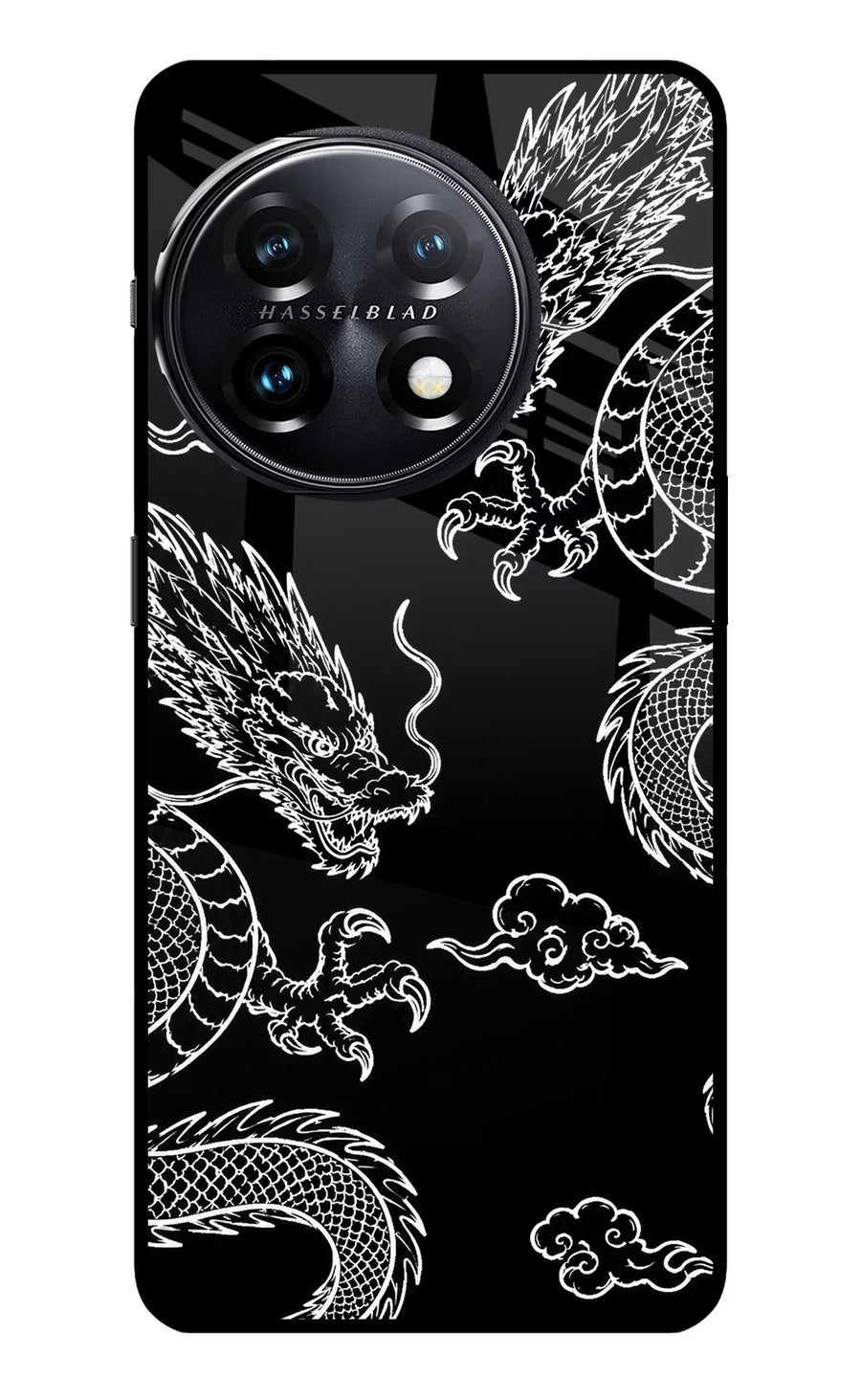 Twin Dragons OnePlus 11 5G Back Cover, Glass case
