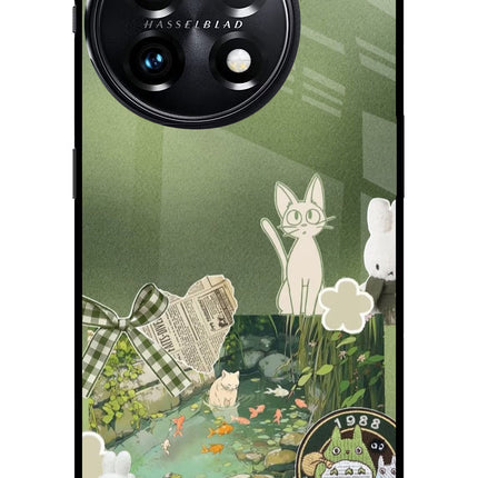 Aesthetic anime OnePlus 11 5G Glass Case