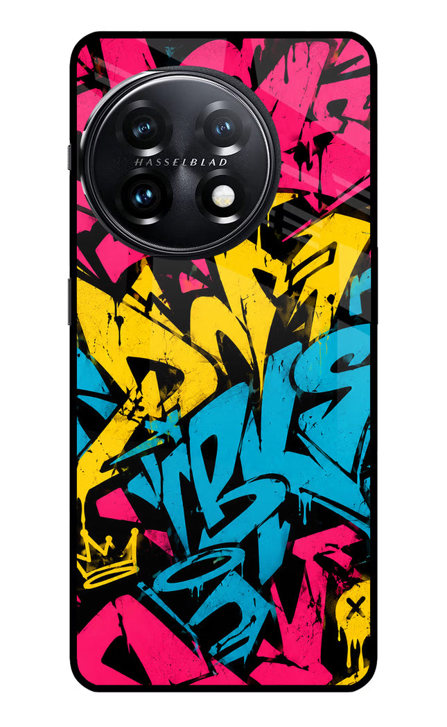 Graffiti Vibe OnePlus 11 5G Glass Case
