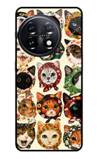 Cool Cat OnePlus 11 5G Glass Case