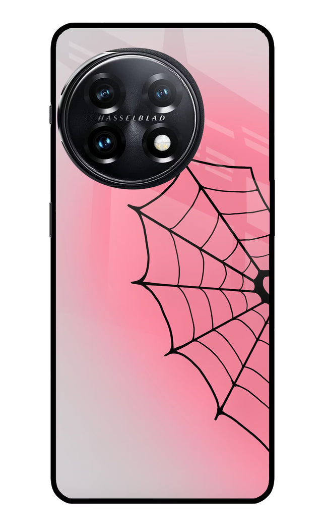 Pink Web OnePlus 11 5G Glass Case