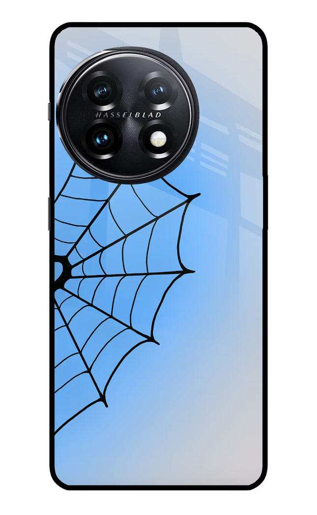 Blue Web OnePlus 11 5G Glass Case
