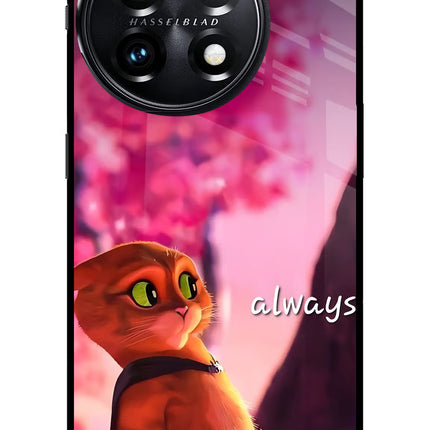 Always Cat OnePlus 11 5G Glass Case