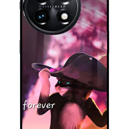 Forever Cat OnePlus 11 5G Glass Case