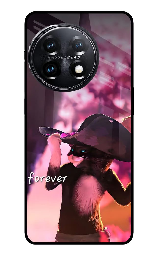 Forever Cat OnePlus 11 5G Glass Case