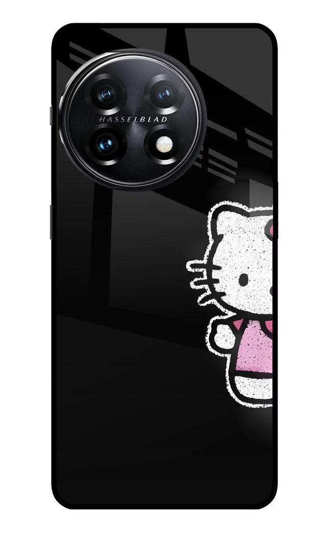 Kitty Charm OnePlus 11 5G Glass Case