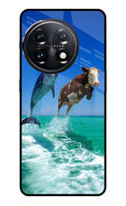 Dolphin vs Cow OnePlus 11 5G Glass Case