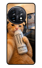 Gamer Cat Energy OnePlus 11 5G Glass Case