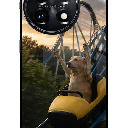 Rollercoaster Dog OnePlus 11 5G Glass Case