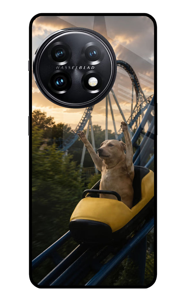 Rollercoaster Dog OnePlus 11 5G Glass Case
