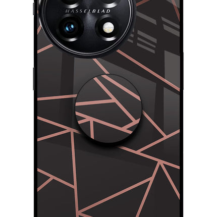 Geometric Pattern OnePlus 11 5G Glass Case