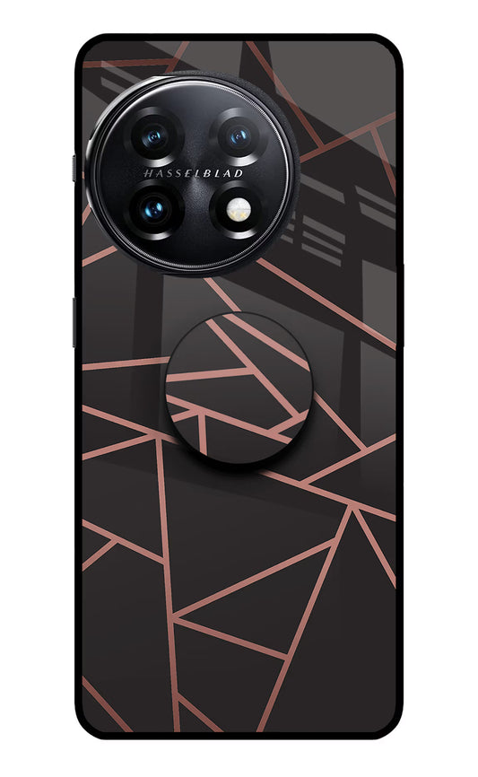 Geometric Pattern OnePlus 11 5G Glass Case